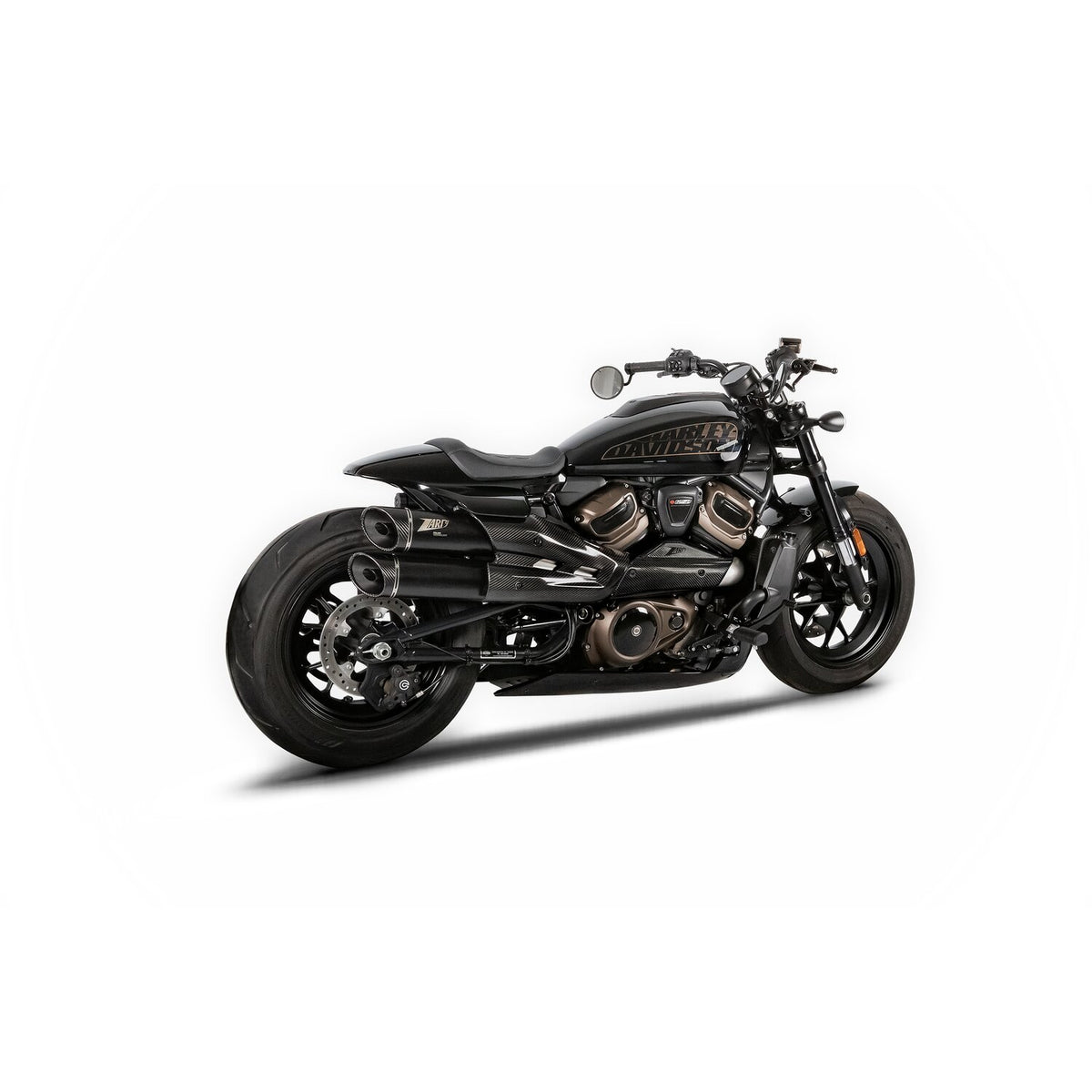 Zard, Sportster S GT exhaust system. Matte black