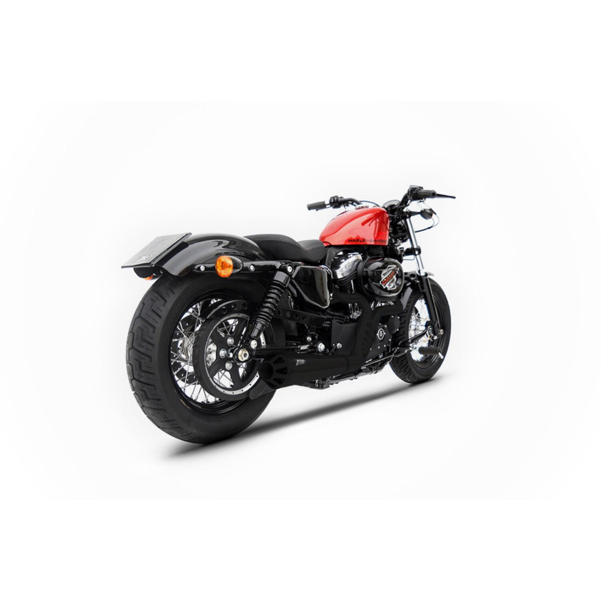 Zard, Conical 2-1 XL Sportster exhaust system. Matte black