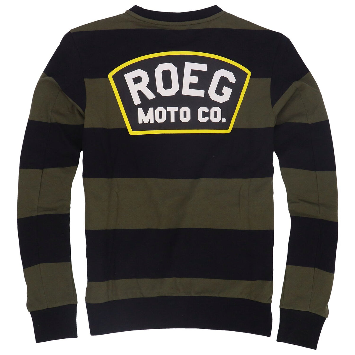 Roeg Shawn stripe sweatshirt army/black