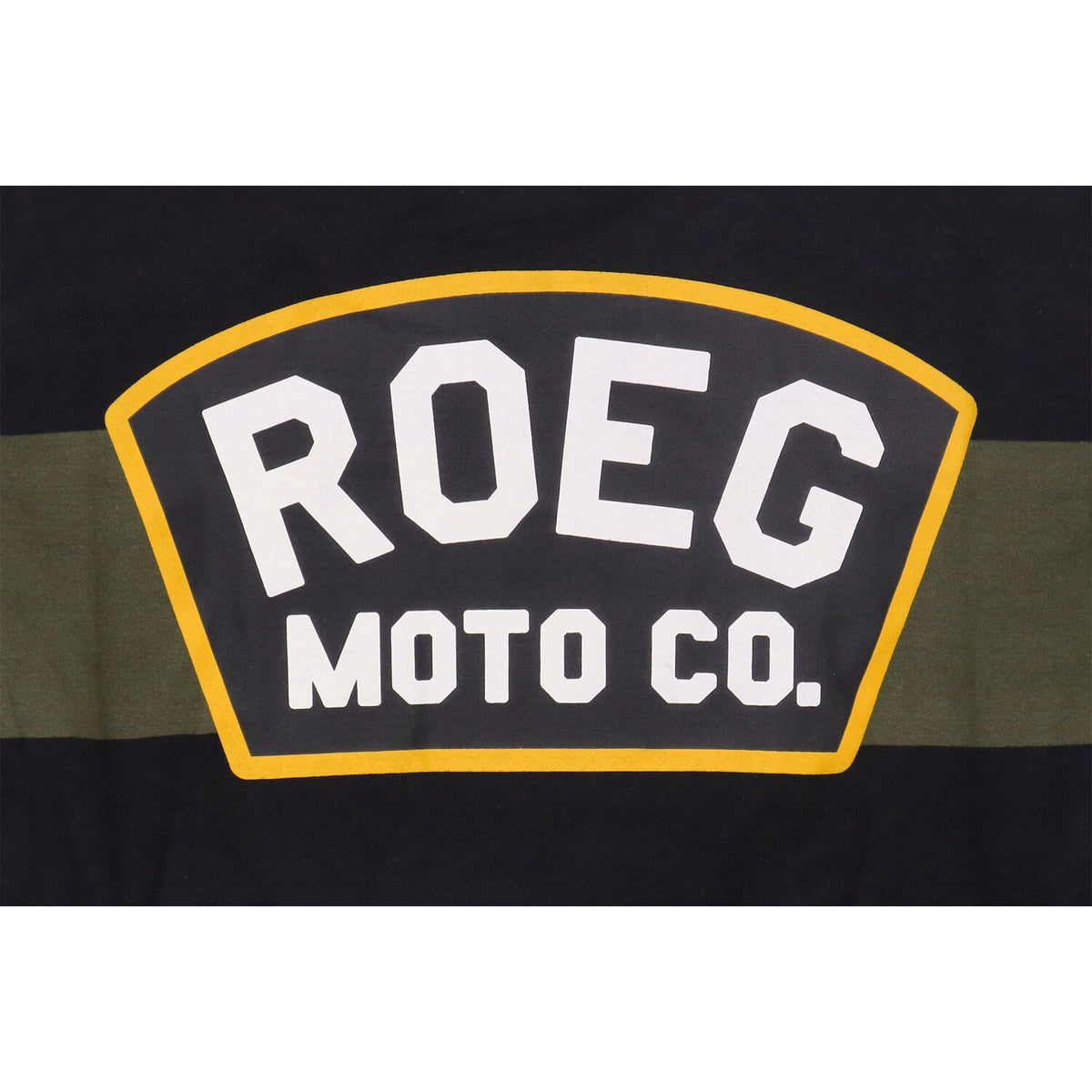 Roeg Shawn stripe sweatshirt army/black