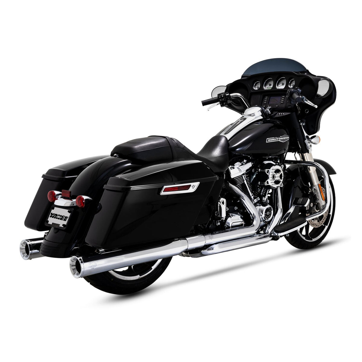 Vance & Hines, PCX dresser duals crossover headers. chrome