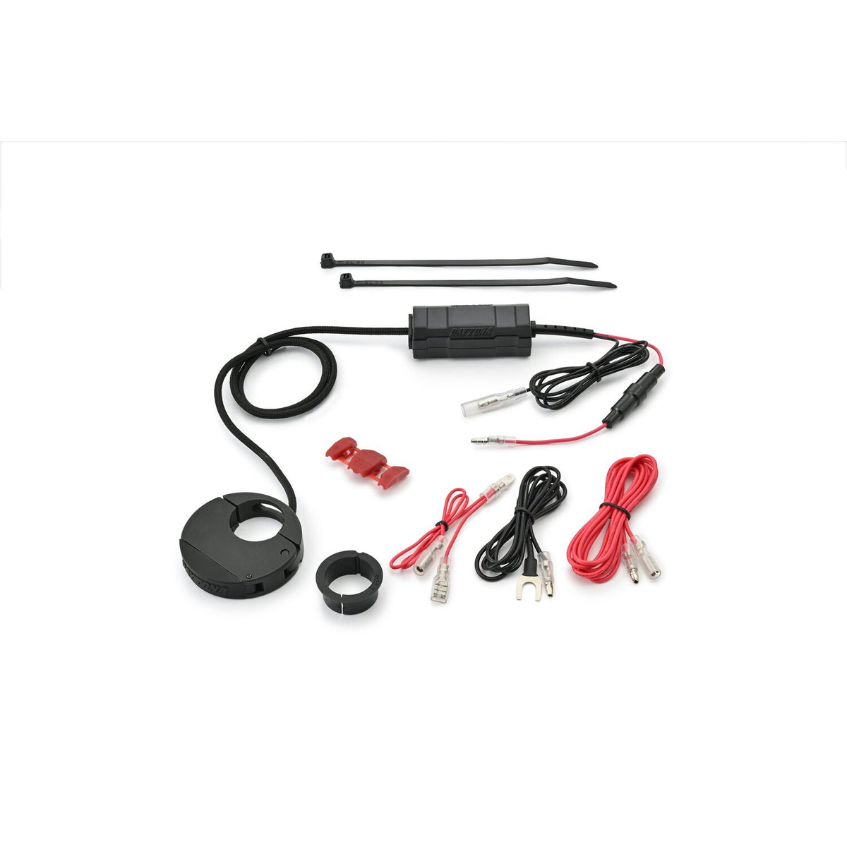 Daytona, slim mount USB Type-C charge port. Black