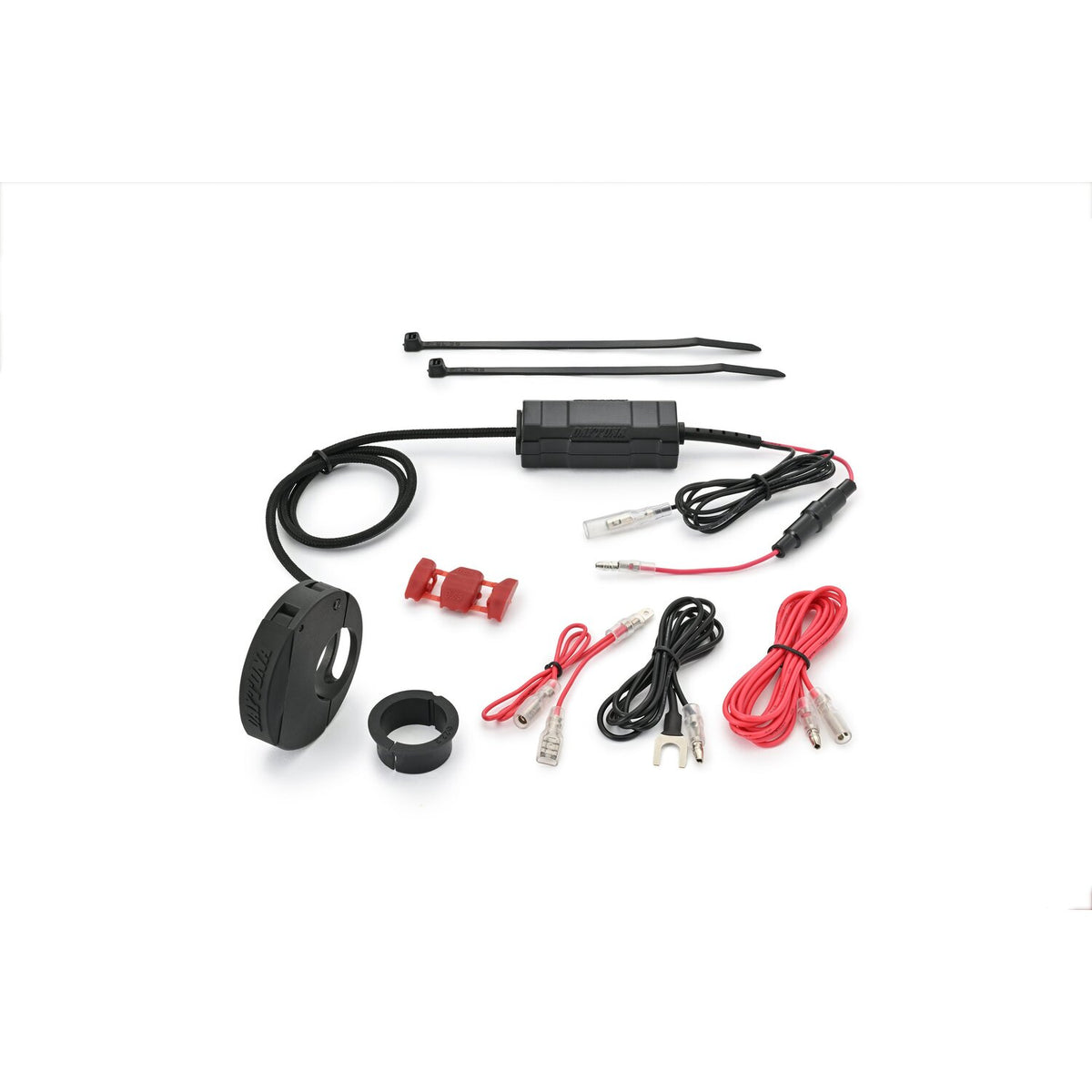 Daytona, slim mount USB Type-C charge port. Black