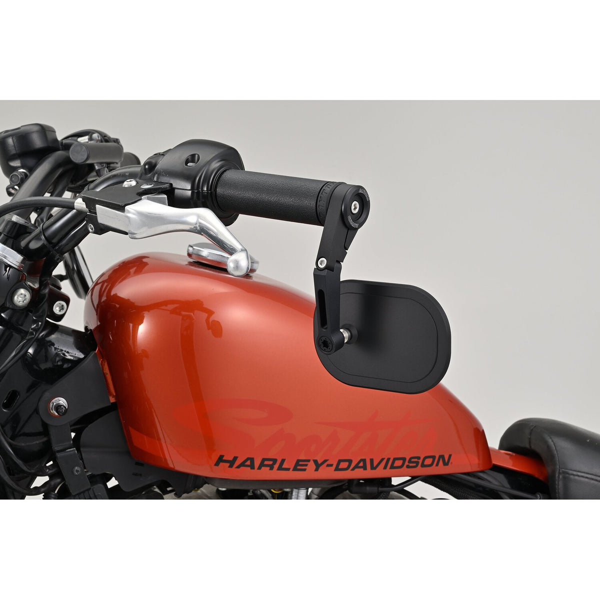 Daytona, bar end mirror adaptor set. Black