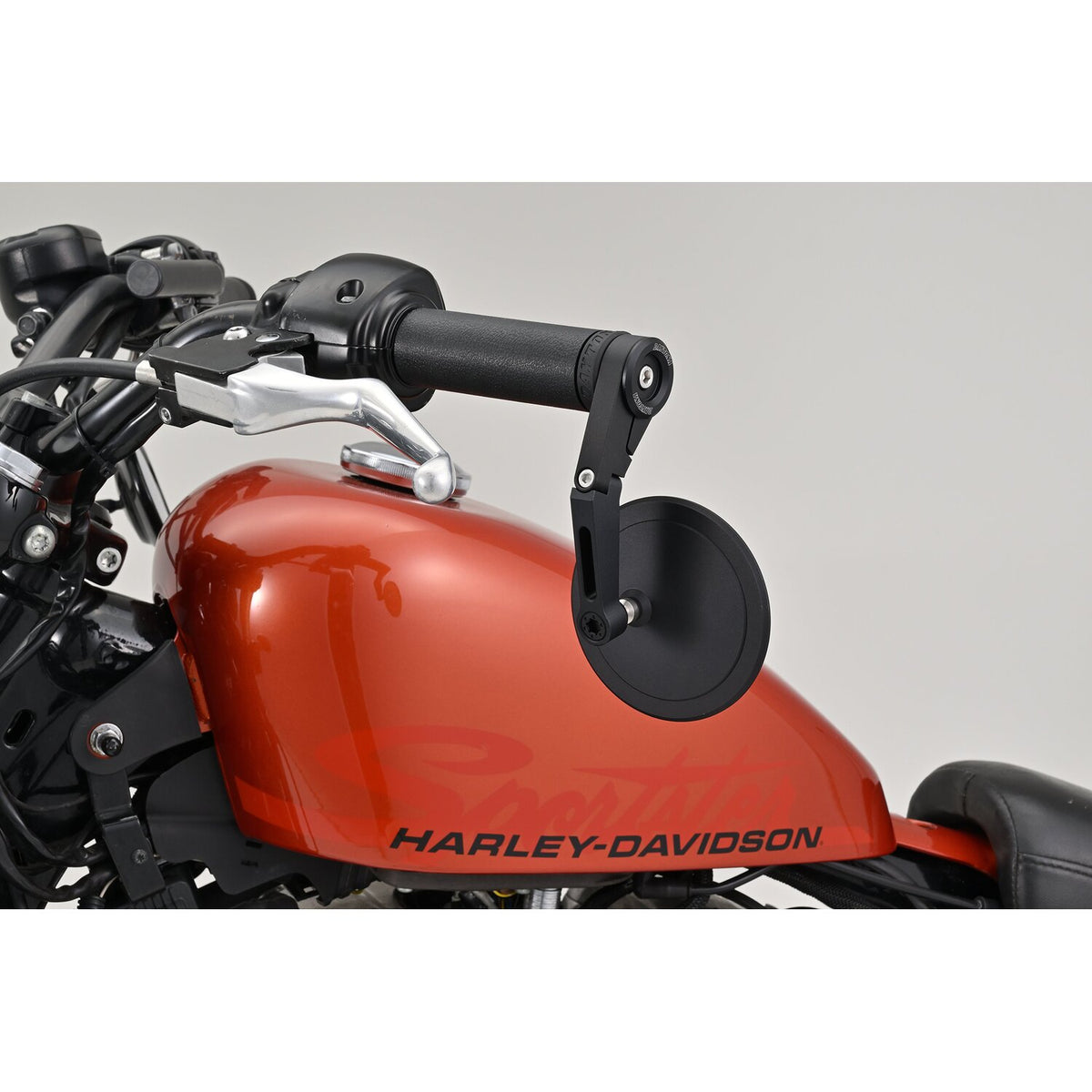 Daytona, bar end mirror adaptor set. Black