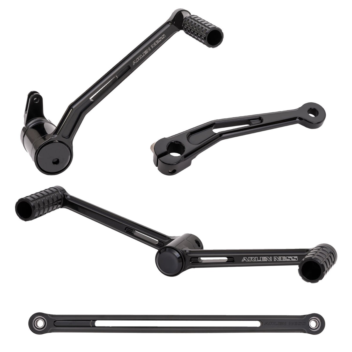 Arlen Ness, Speedliner heel/toe foot control kit. Black