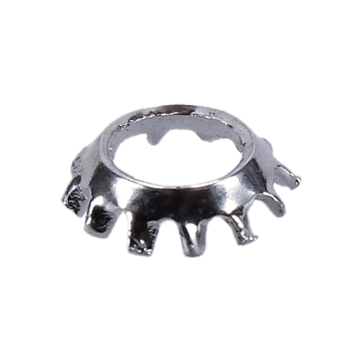 Chrome ext. countersunk lockwasher, 1/4