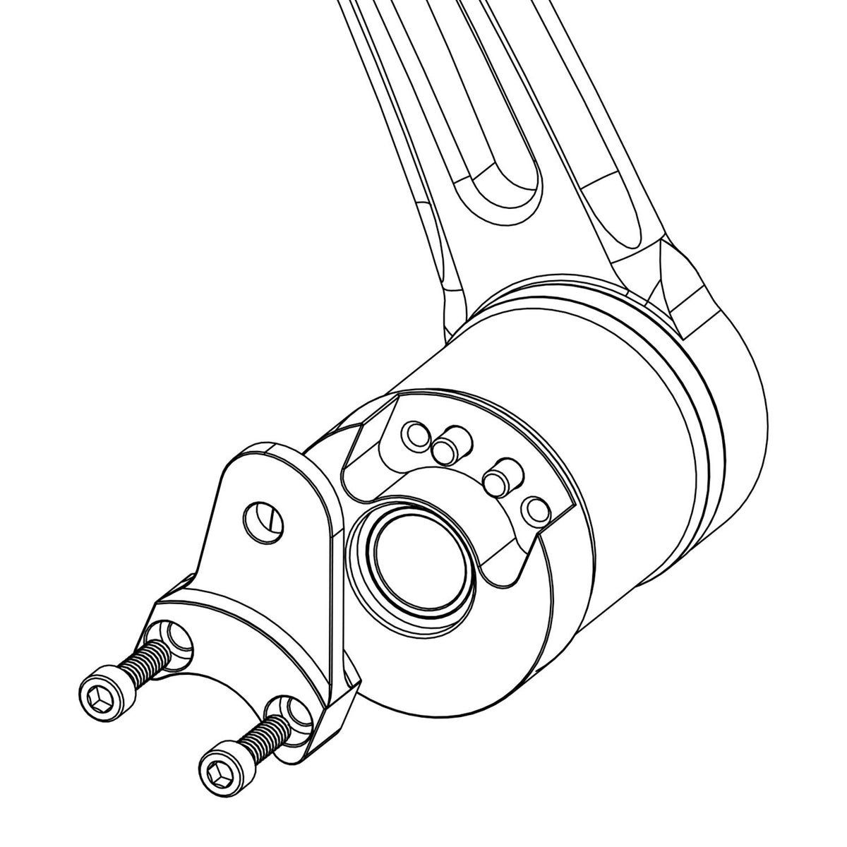 Arlen Ness, brake arm adapter. Black