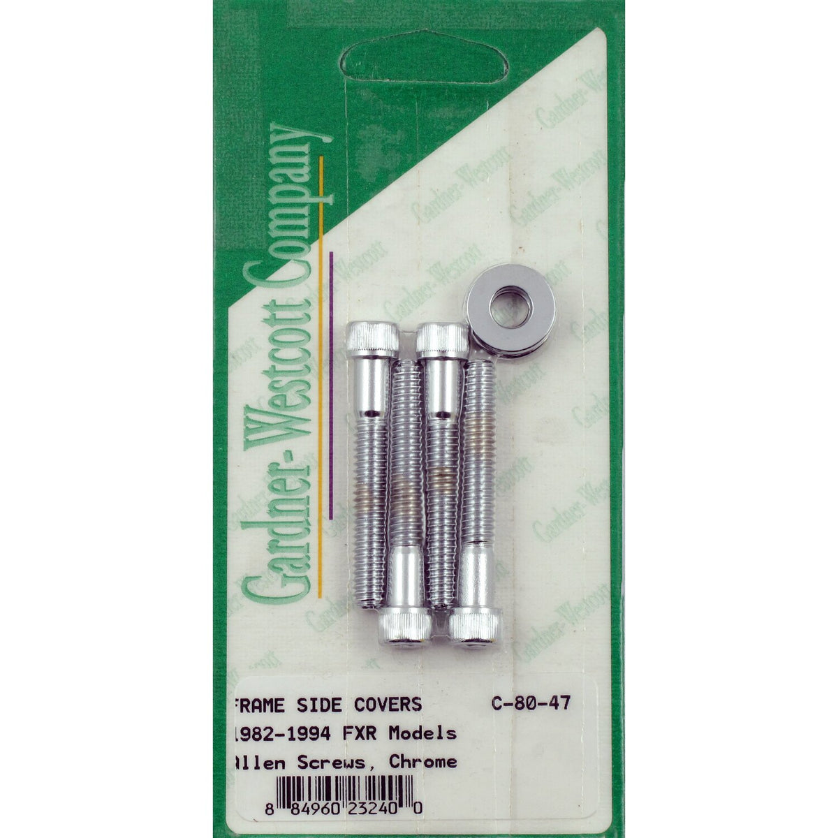 Gardner-Westcott, side cover mount kit FXR. Chrome