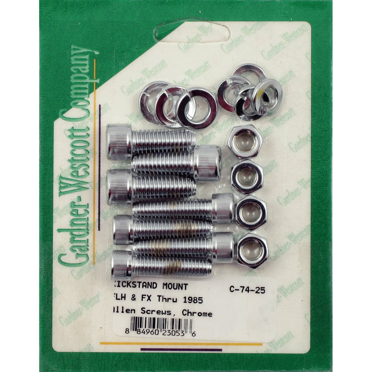Gardner-Westcott, jiffy mount kit. Chrome Allen head