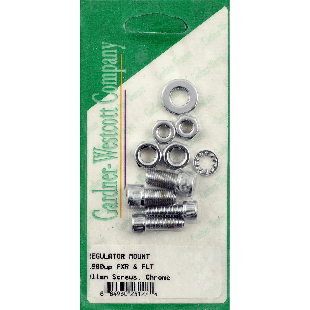 GW, voltage regulator/rectifier mount kit. Chrome allen