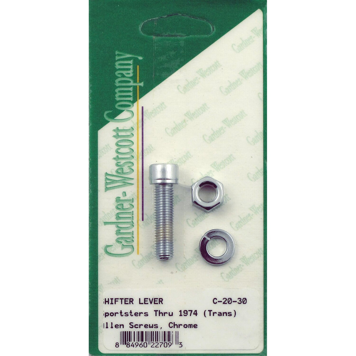 Gardner-Westcott, shifter lever mount kit. Chrome allen
