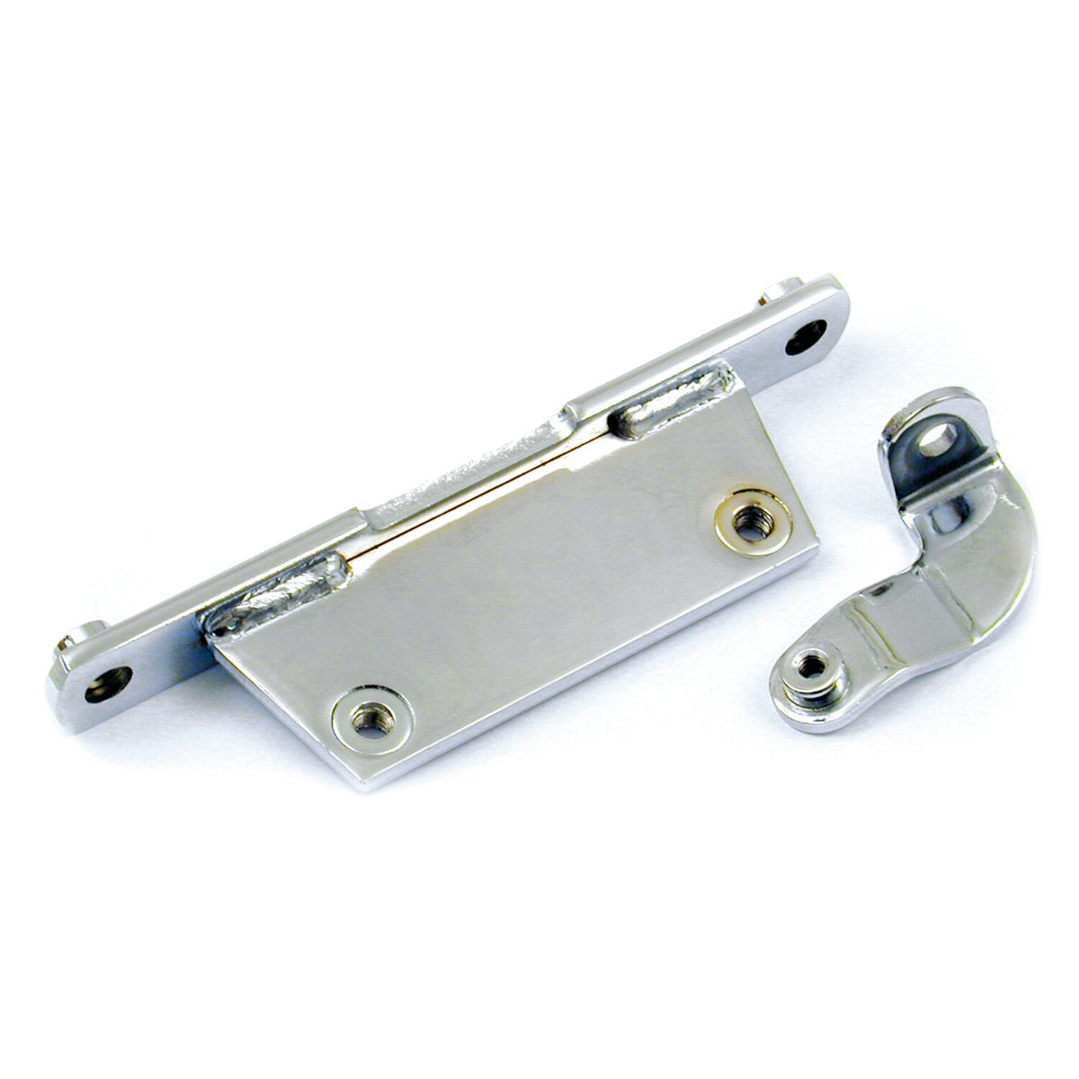 Oil tank mount bracket kit. Chrome