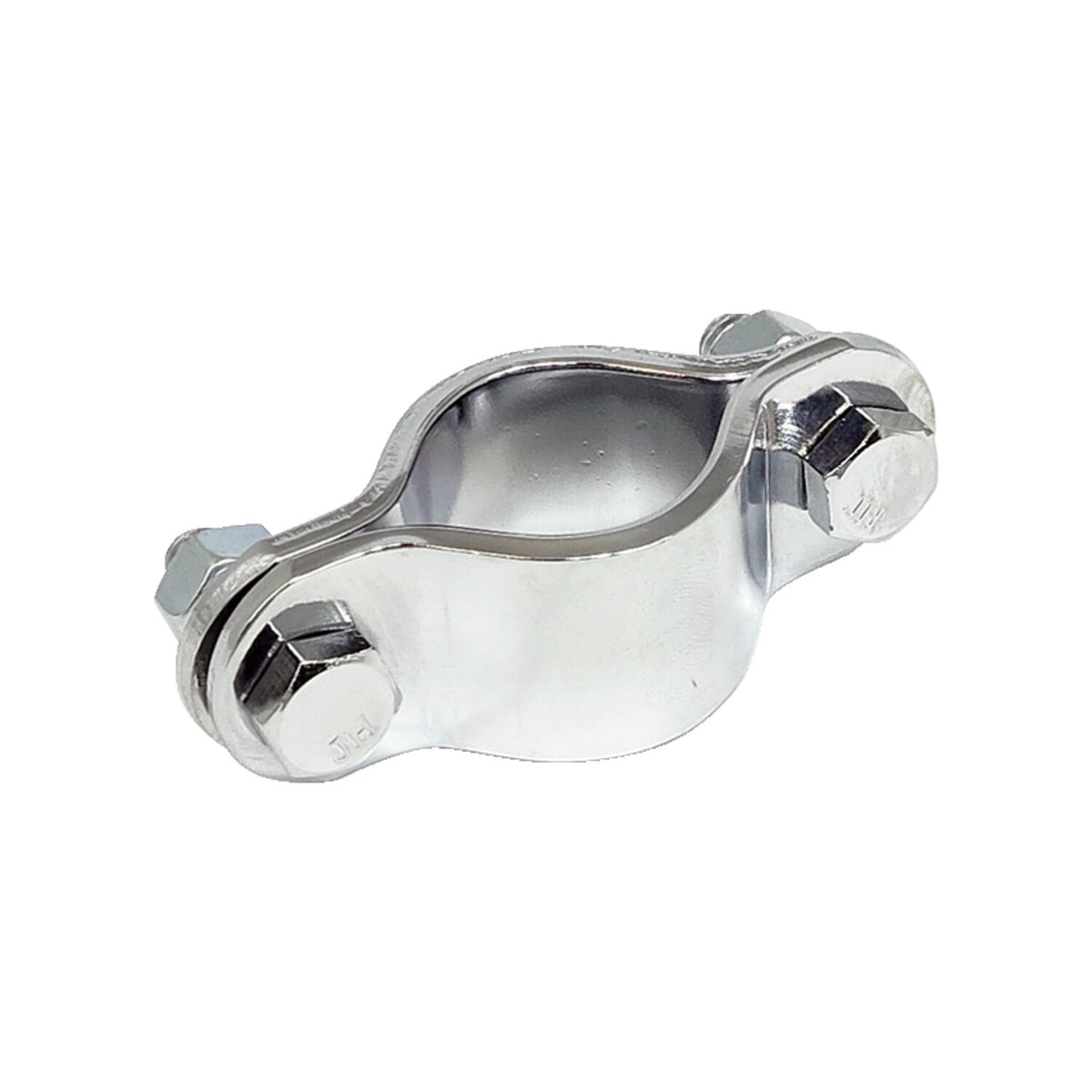 Paughco, 2-piece frame clamp. 1-1/8" diameter. Chrome