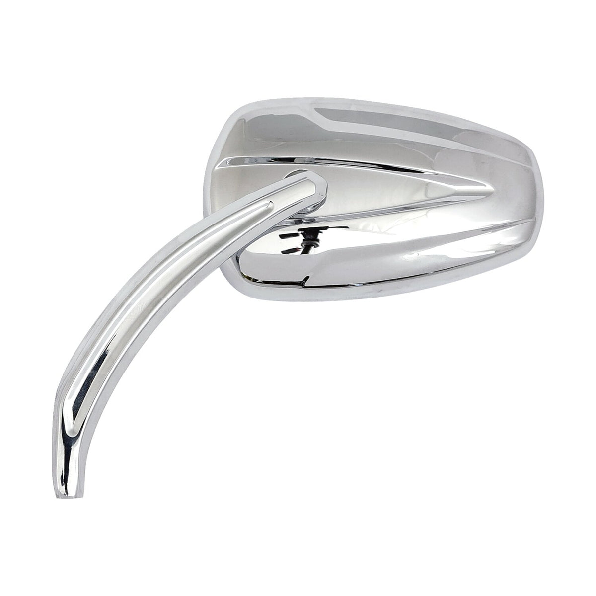 Slipstream mirror set. curved stem, chrome