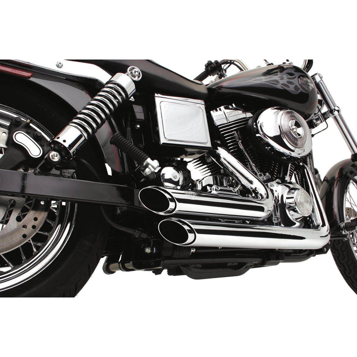 Vance & Hines, 2-1/2" shortshots staggered exh. chrome
