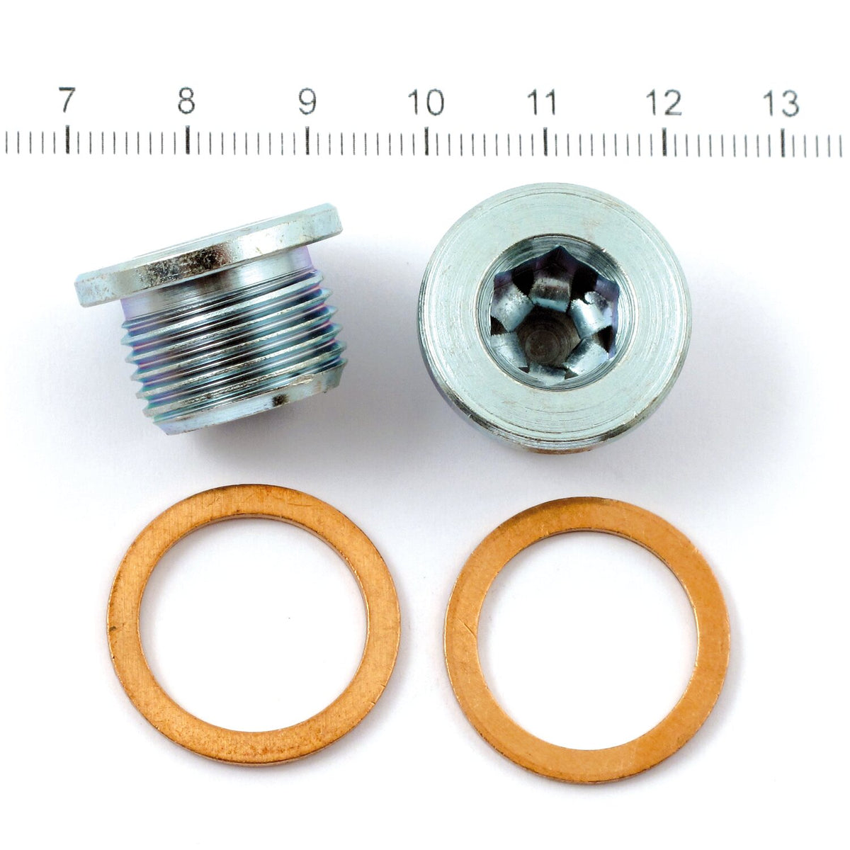 Vance & Hines, 18mm O2 sensor plug set. zinc.