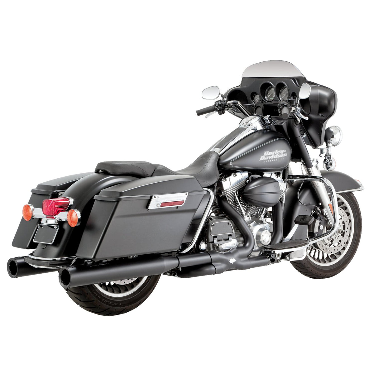 Vance & Hines, Power dual crossover head pipes. black