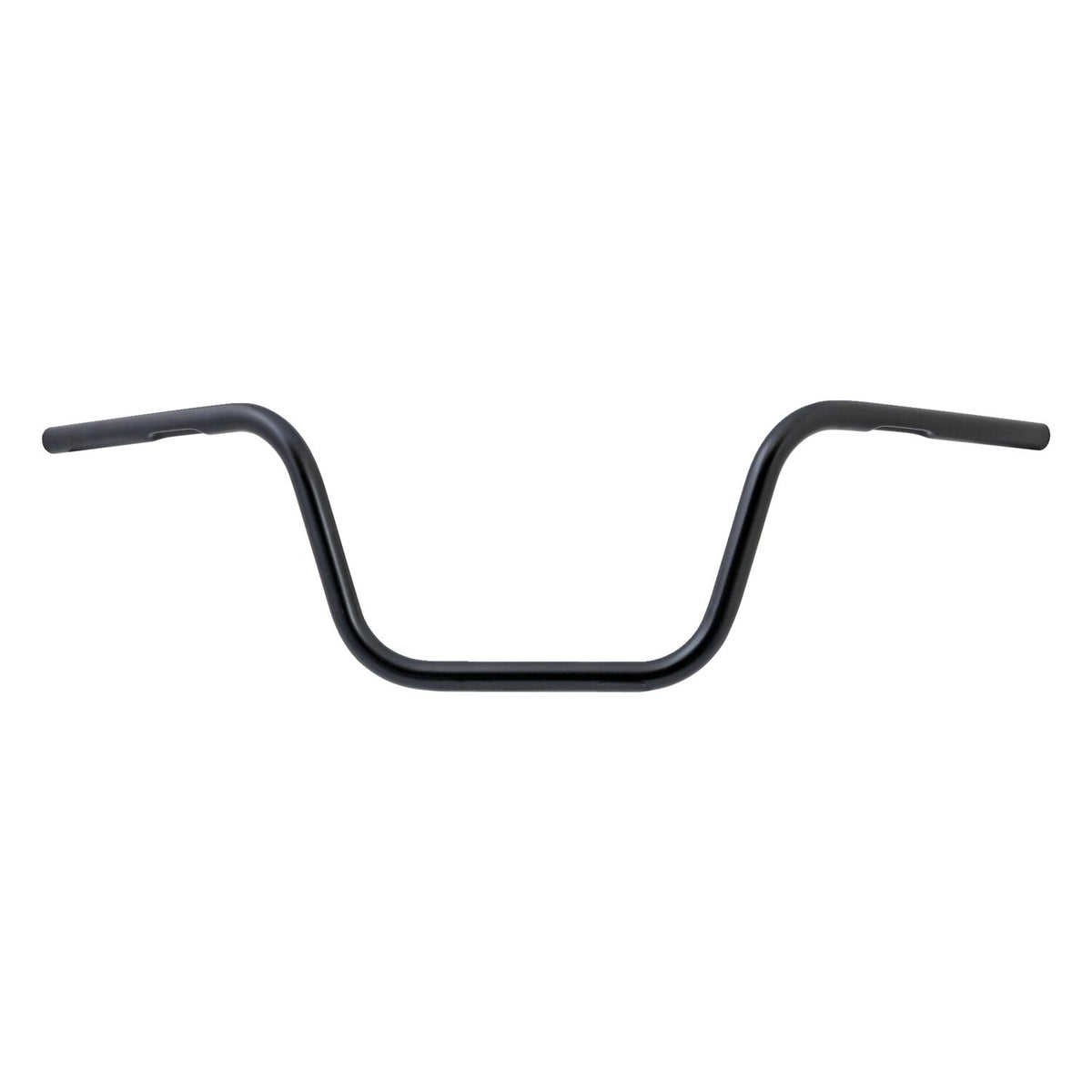 TRW, 1" Apehanger handlebar. Black 10" rise ABE