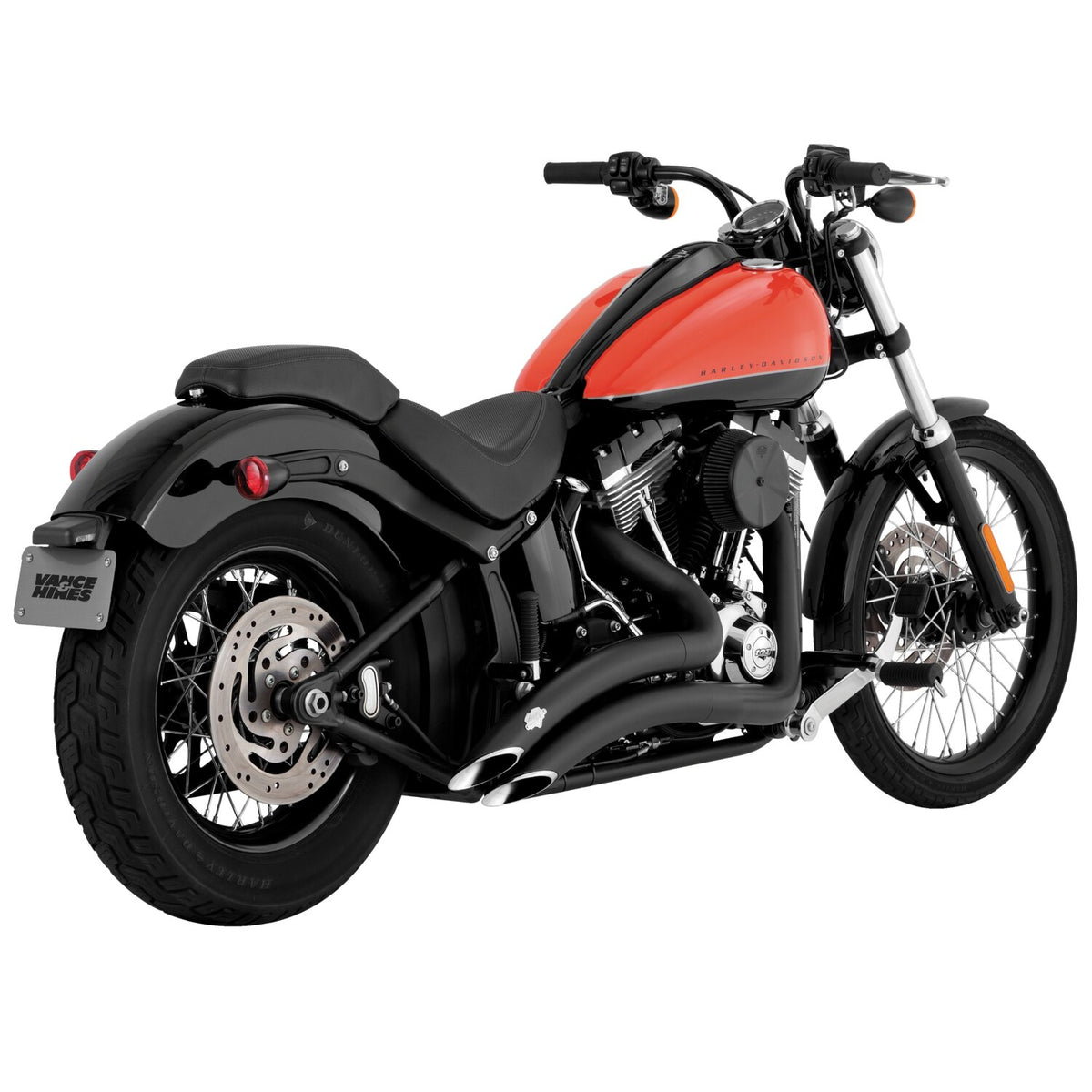 Vance & Hines, 2-1/2" big radius 2-2 exhaust. black