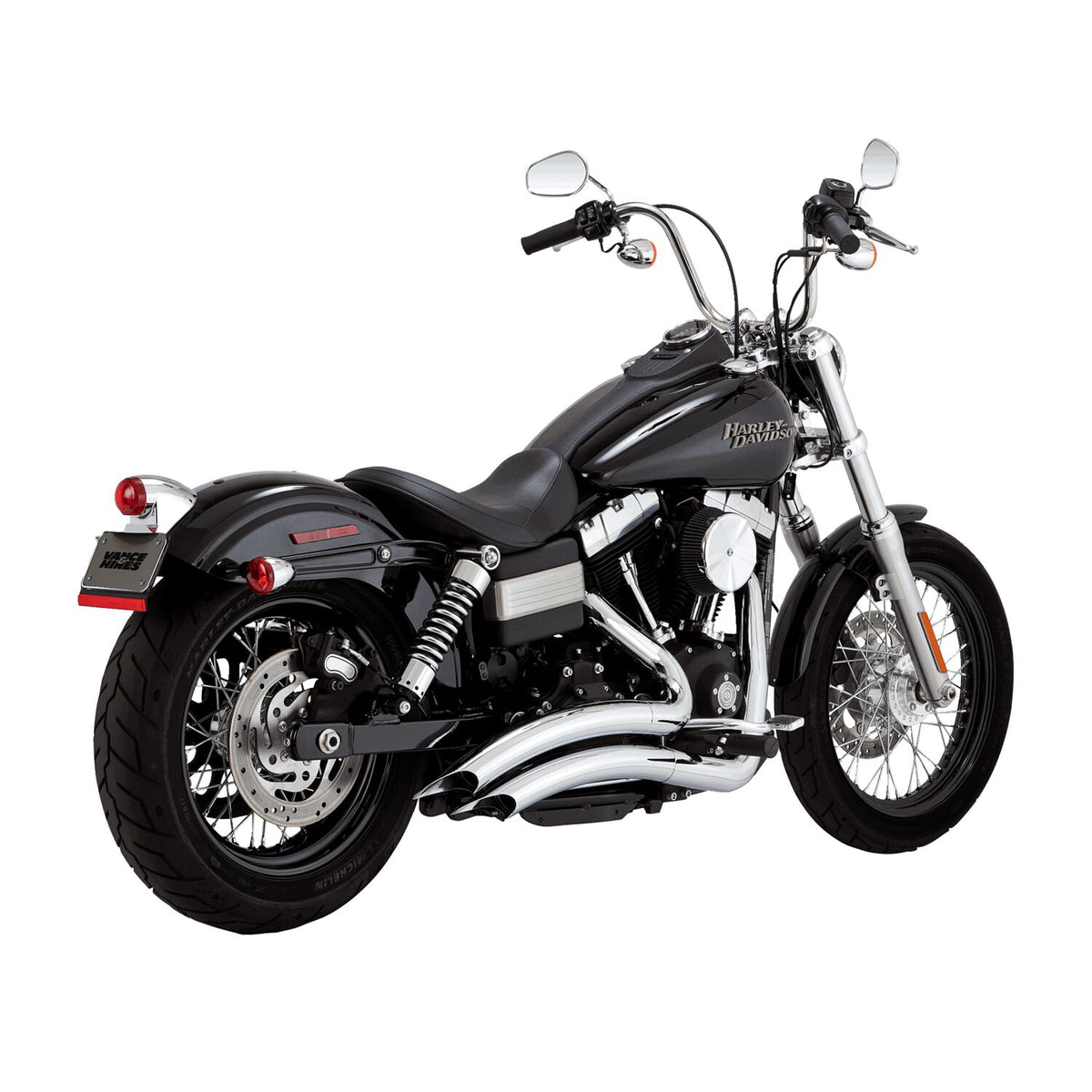 Vance & Hines, 2-1/2" big radius 2-2 exhaust. chrome