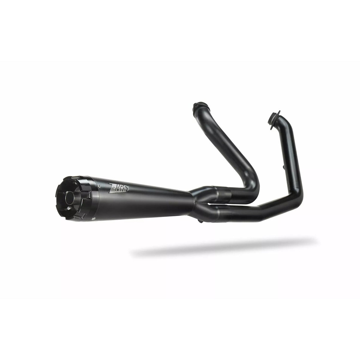 Zard, M8 Softail 2-1 Short Cone exhaust system. Black