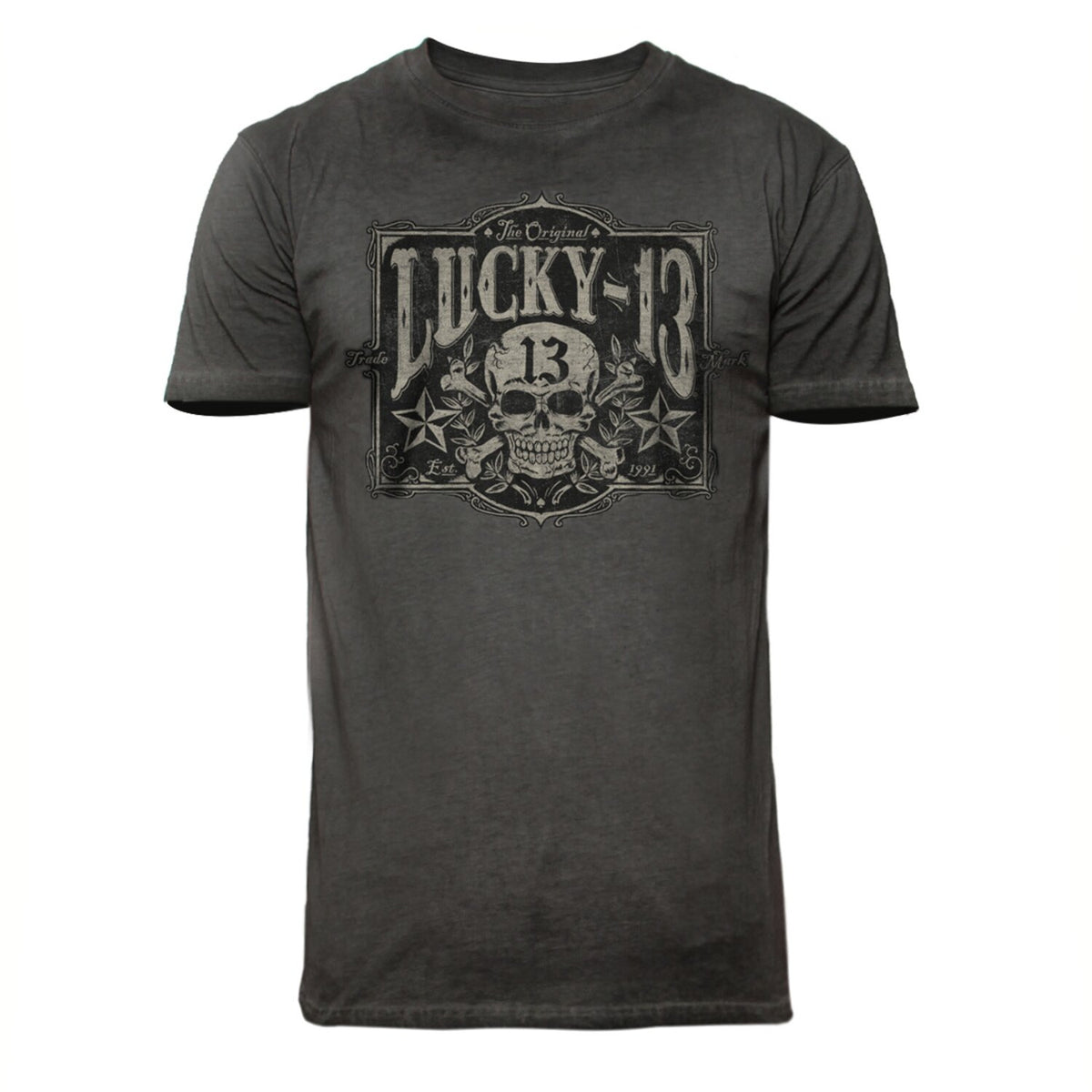 Lucky 13 Tombstone t-shirt vintage black