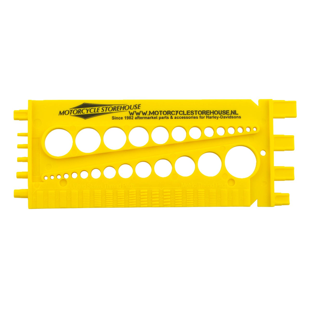 Motorcycle storehouse, 'Size it' bolt & nut gauge tool