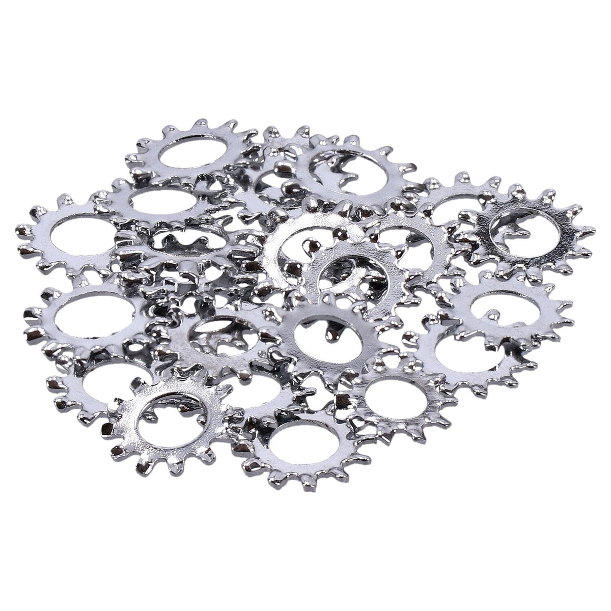 Chrome external lockwasher, 3/8 inch - 25 pack