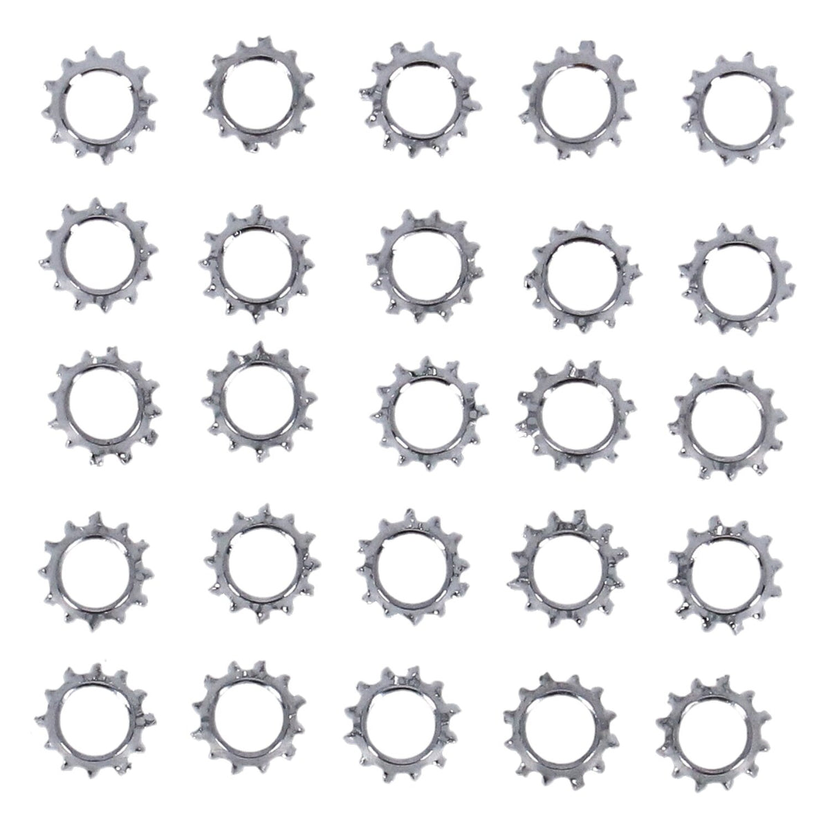 Ext. countersunk lockwasher, 5/16 - 25 pack