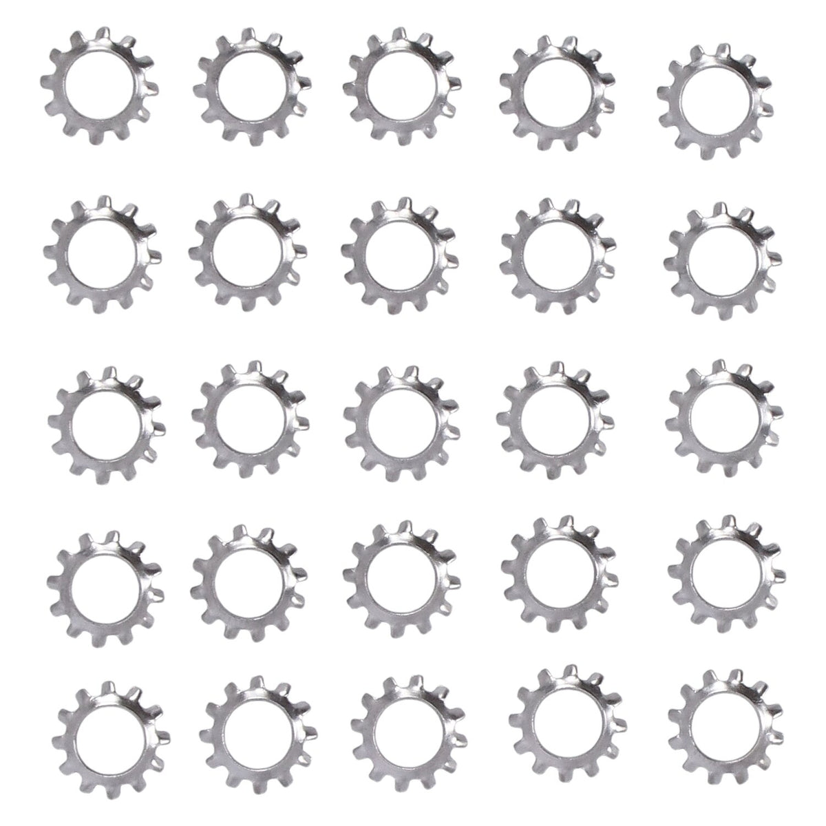 Ss ext. countersunk lockwasher, #6 - 25 pack