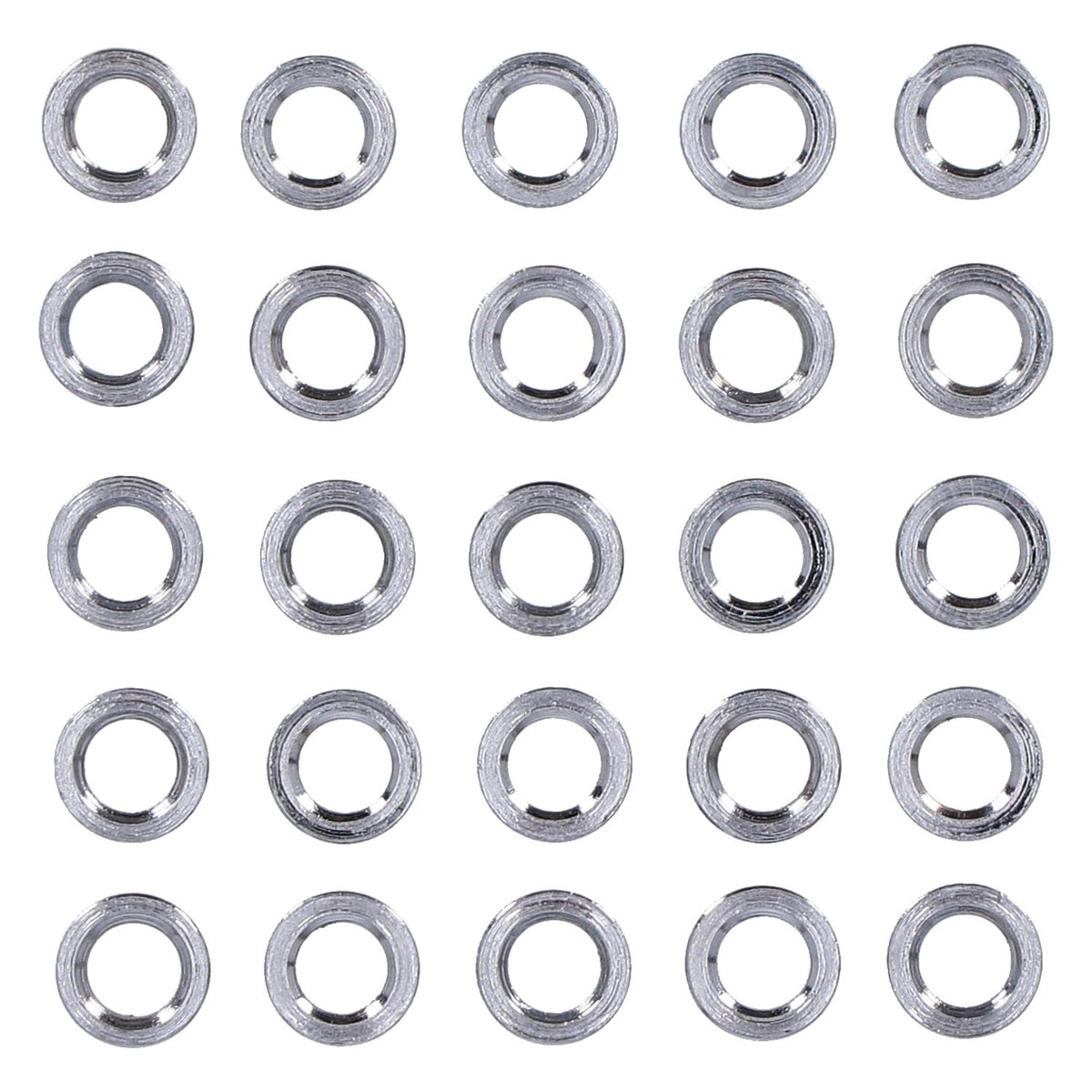 Chrome spacers - 25 pack