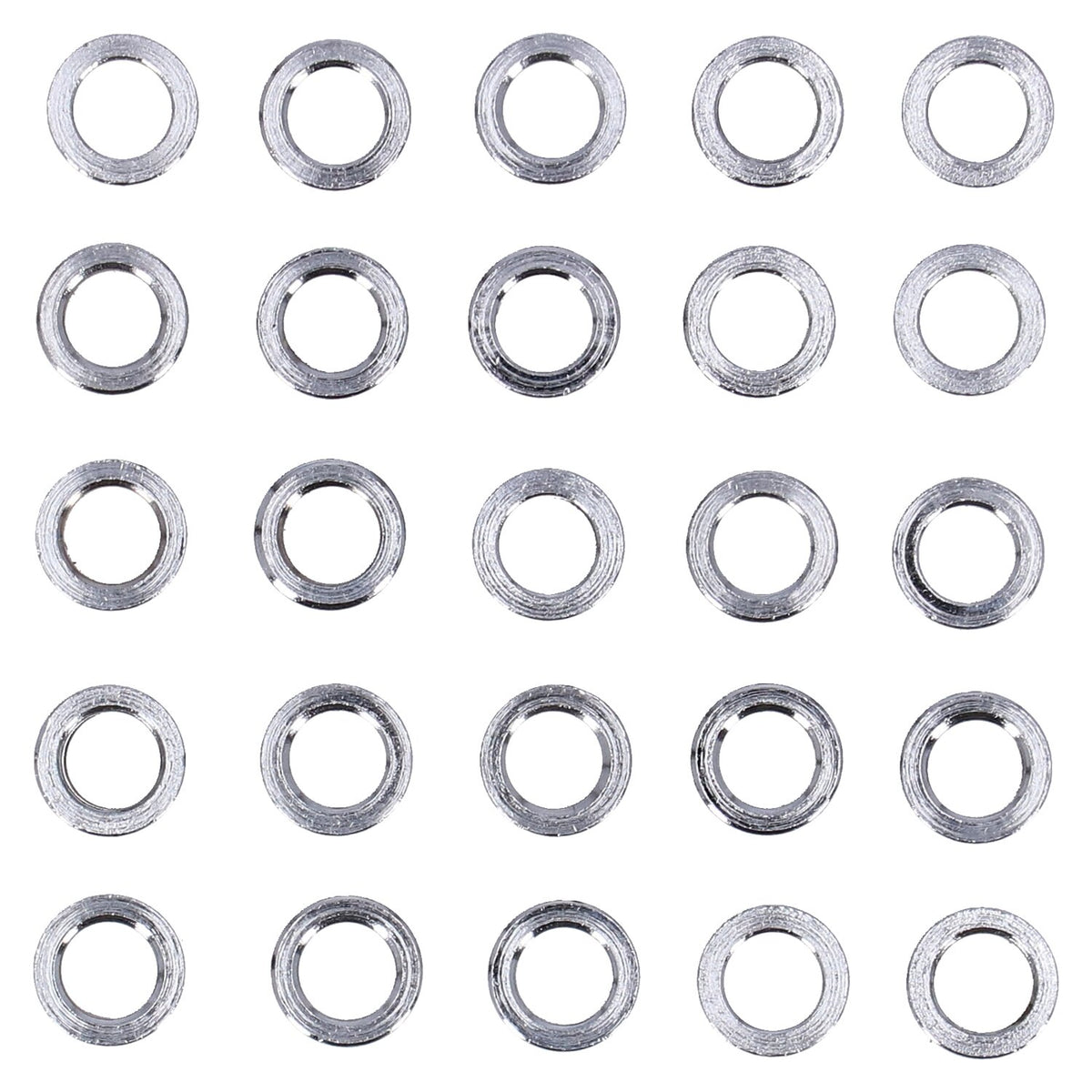 Chrome spacers - 25 pack