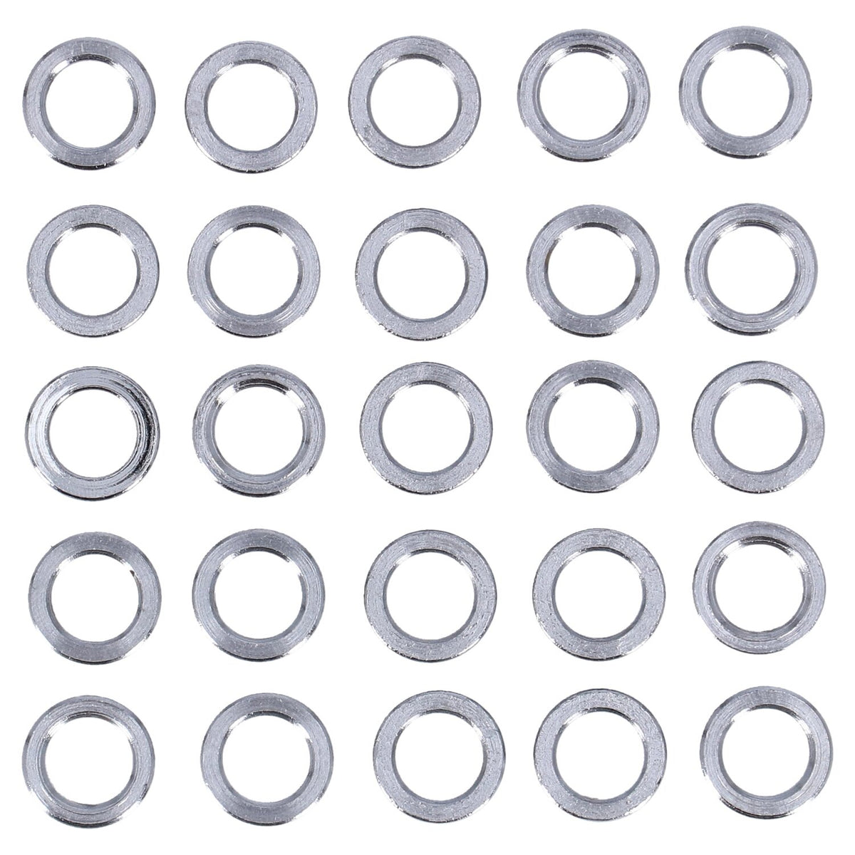 Chrome spacers - 25 pack