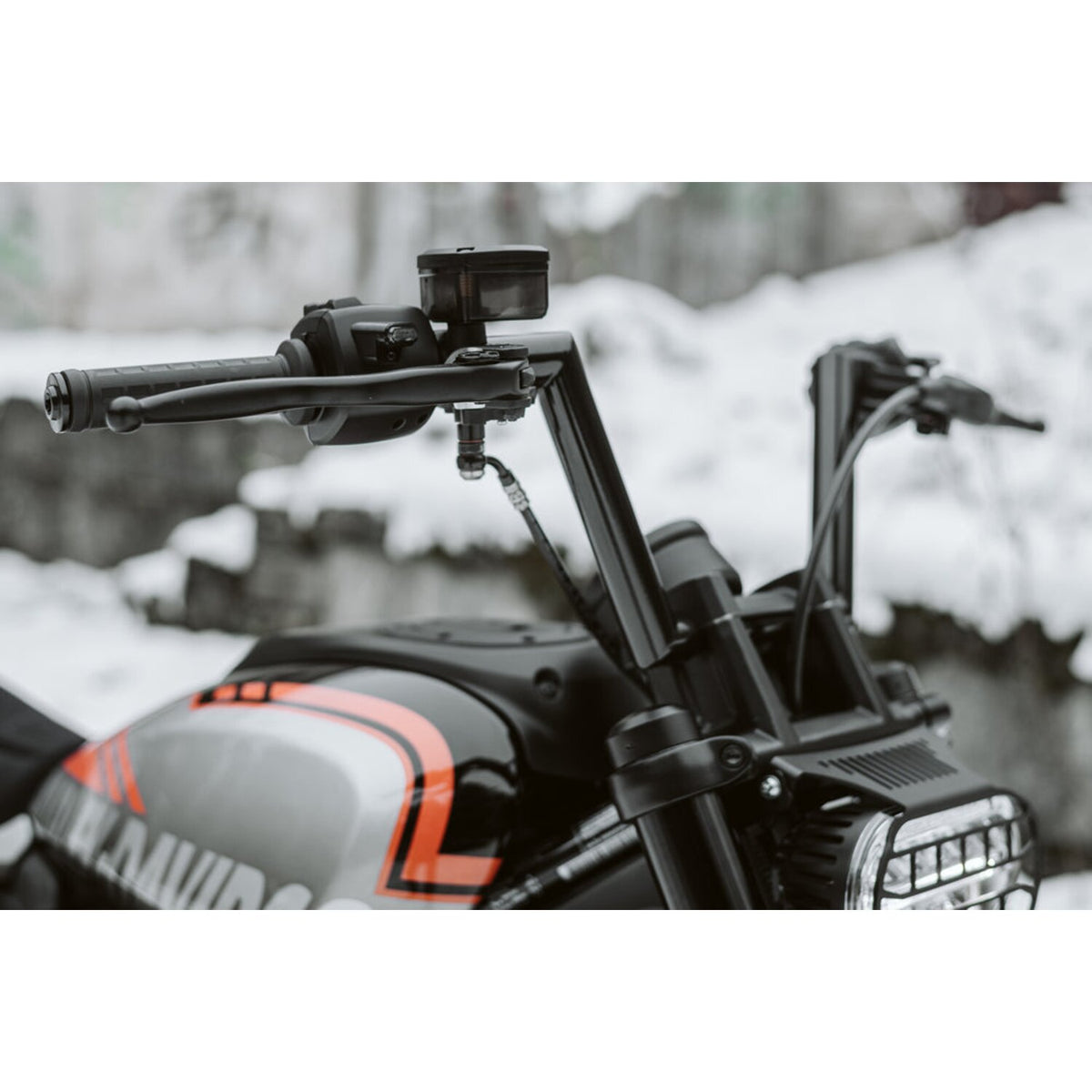 Killer Custom, 1-1/4" Mini Ape handlebar. Black