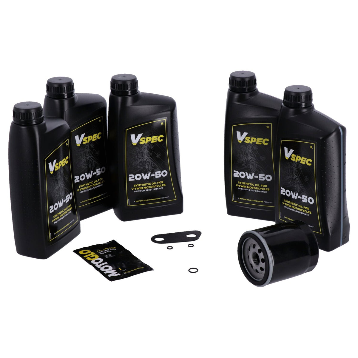 MCS, 'Big Oil' service kit. Full synthetic. Black filter