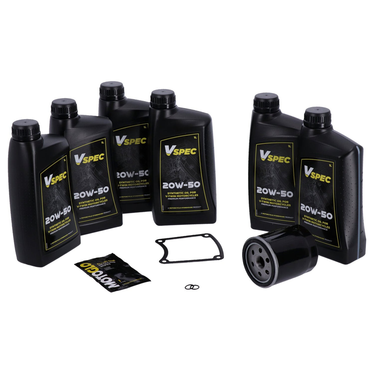 MCS, 'Big Oil' service kit. Full synthetic. Black filter