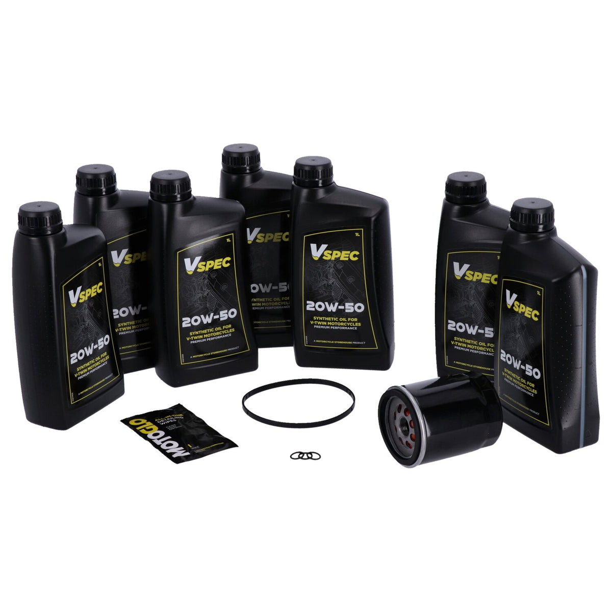 MCS, 'Big Oil' service kit. Full synthetic. Black filter
