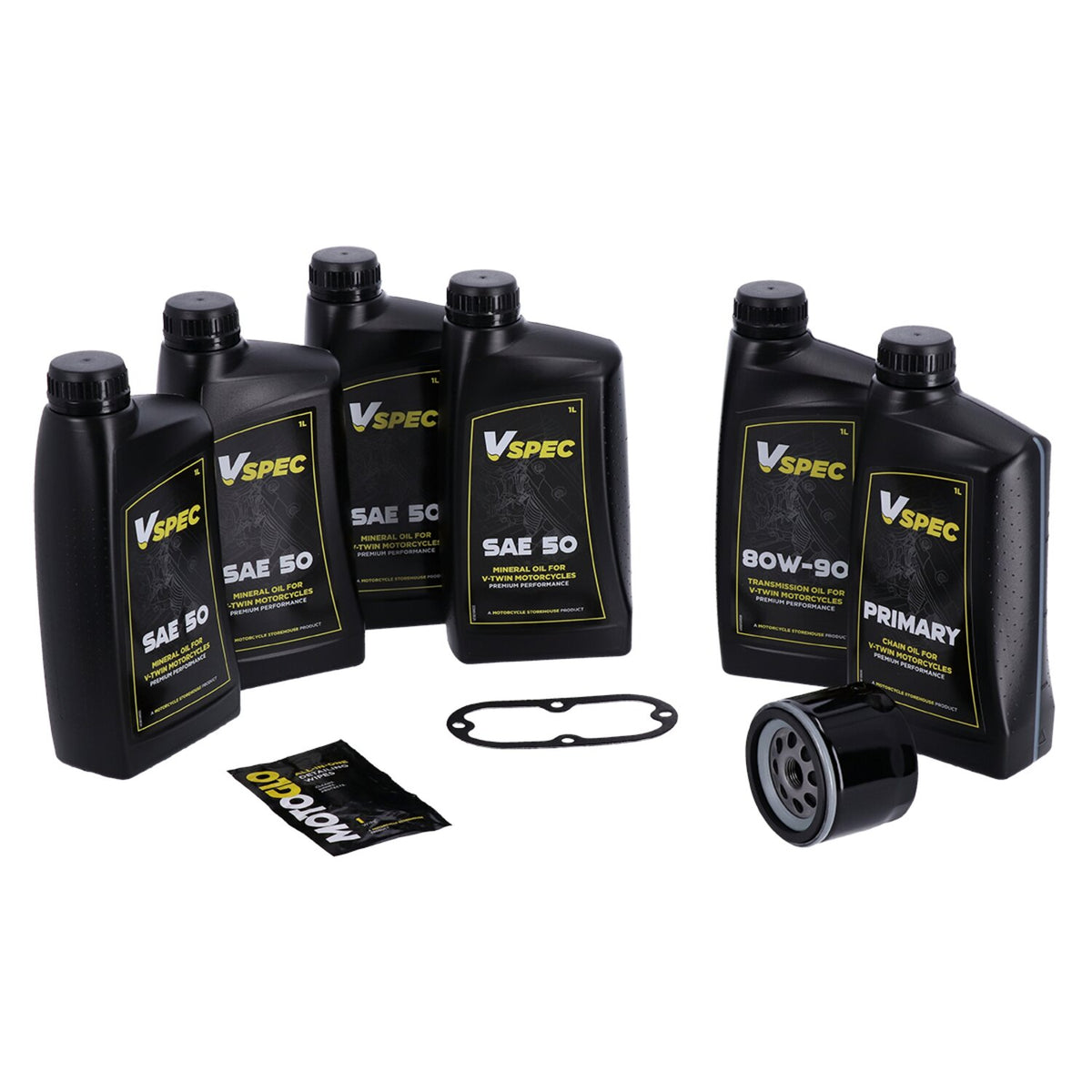 MCS, 'Big Oil' service kit. Mineral SAE50. Black filter