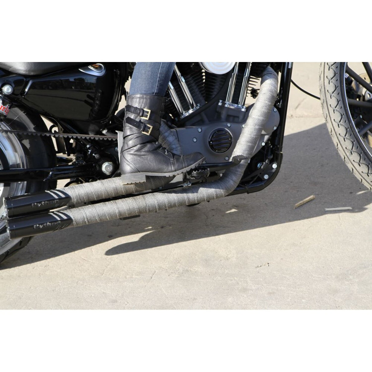 Burly, MX foot pegs. Black