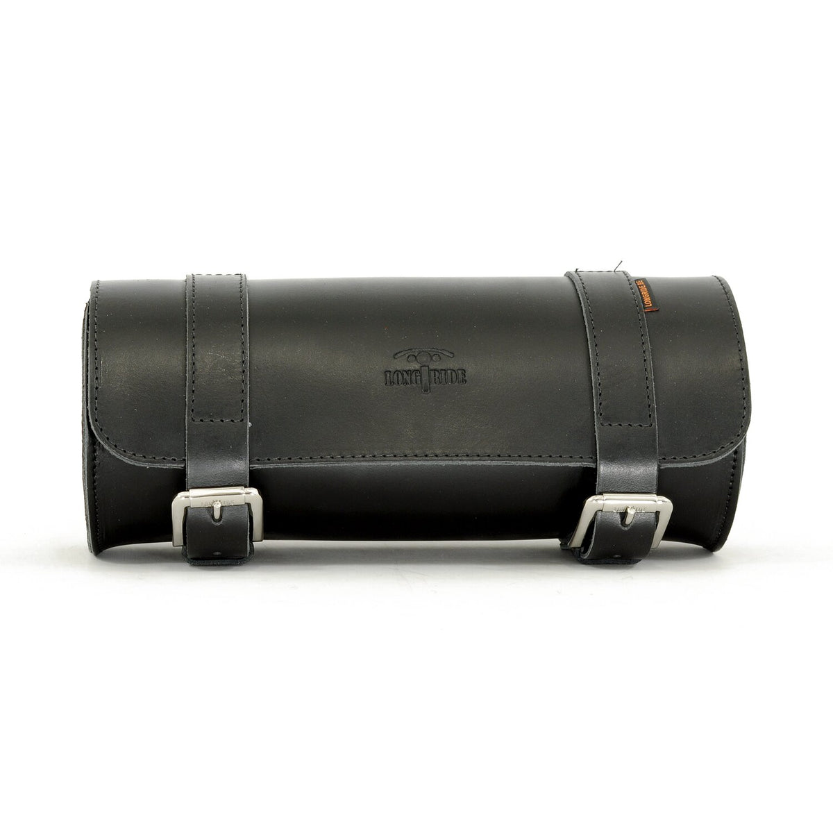 Longride, genuine leather tool roll 6.5L. Smooth black