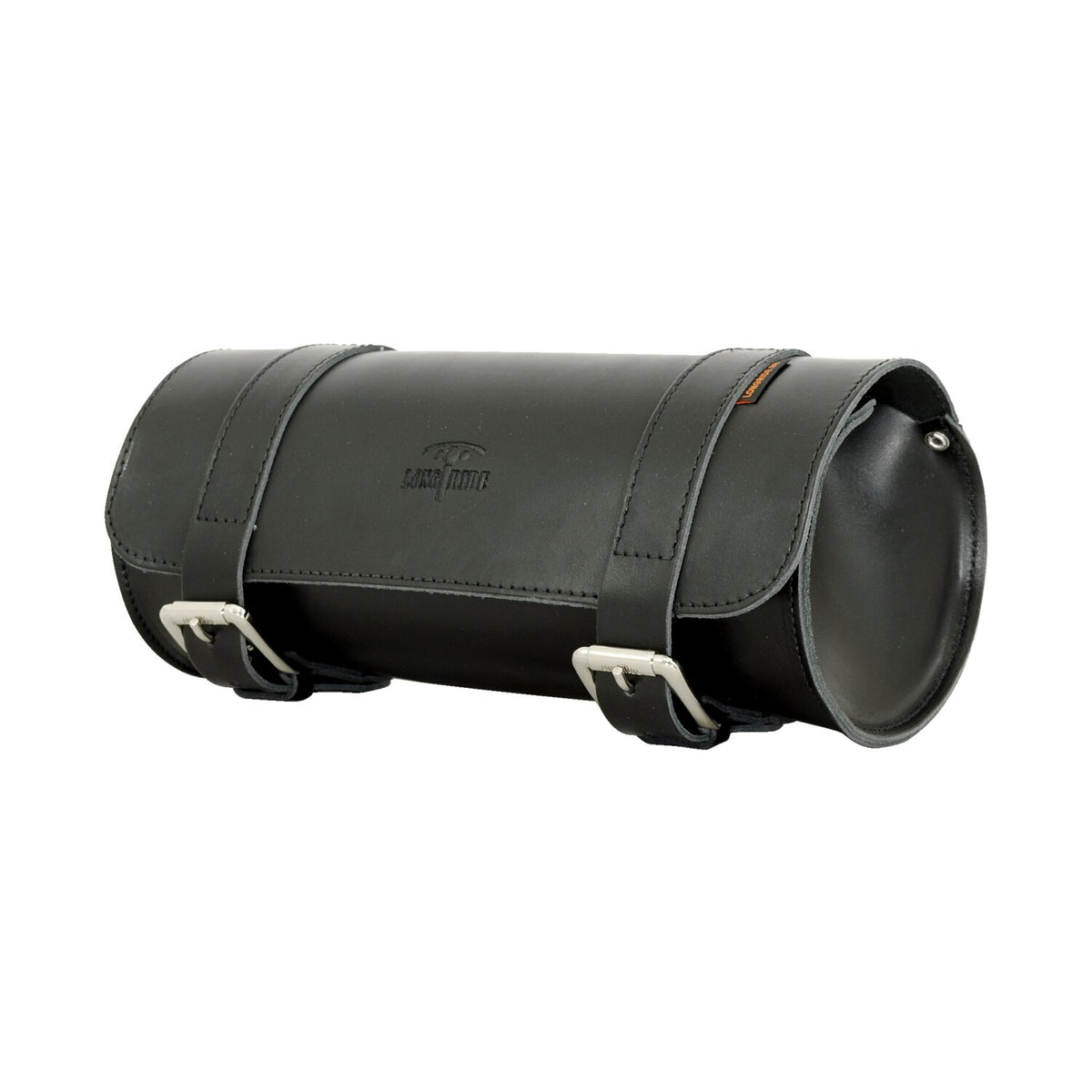 Longride, genuine leather tool roll 6.5L. Smooth black