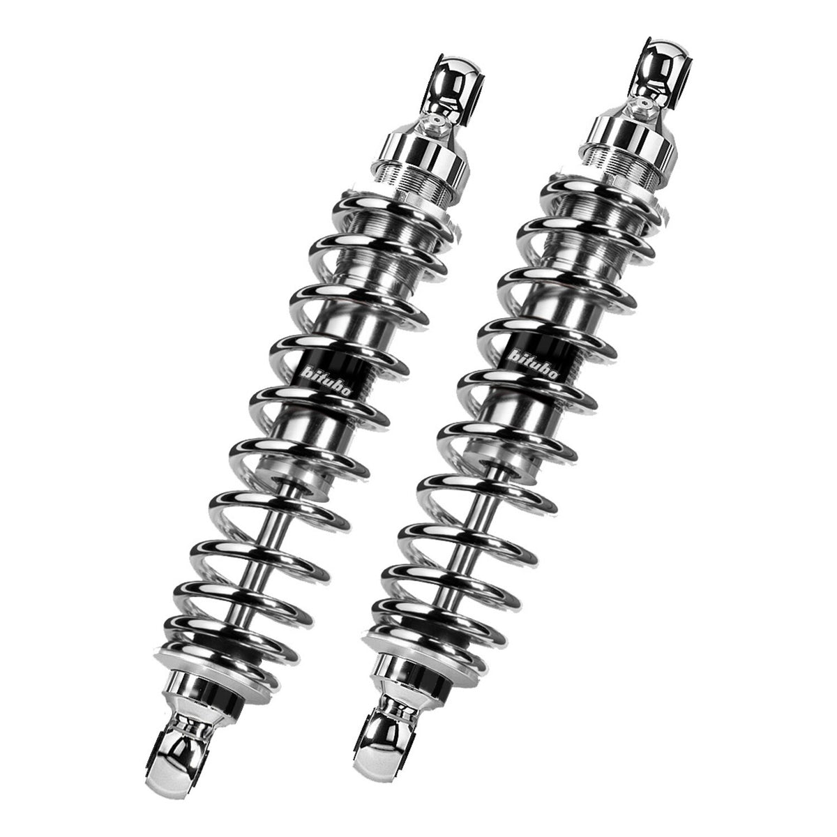 Bitubo, WMB dual shock absorber set. Chrome. 281mm