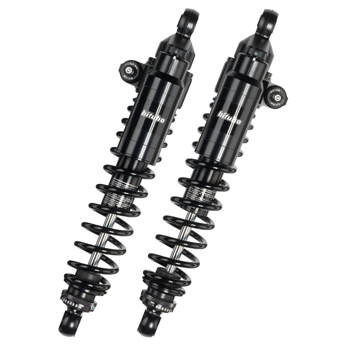 Bitubo, WMT dual shock absorber set. Piggyback. 350mm