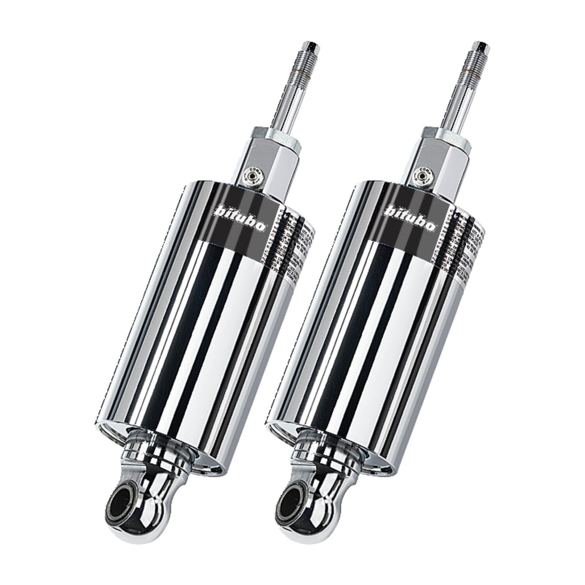 Bitubo, Twin Cam dual shock absorber set. Chrome