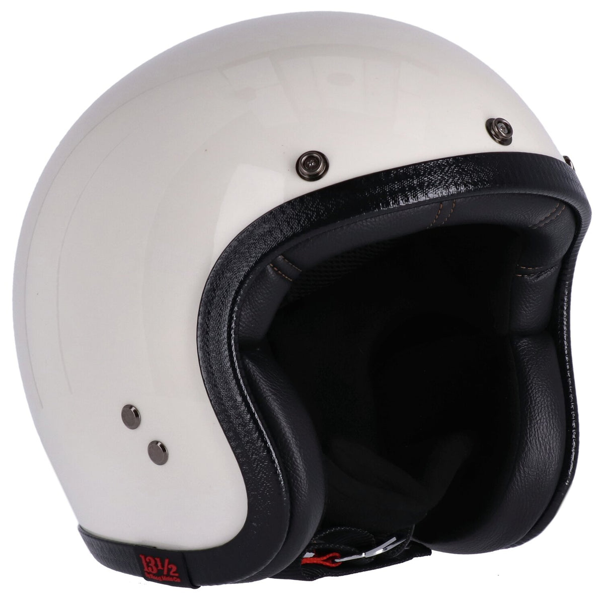 13 1/2 Skull bucket helmet vintage white