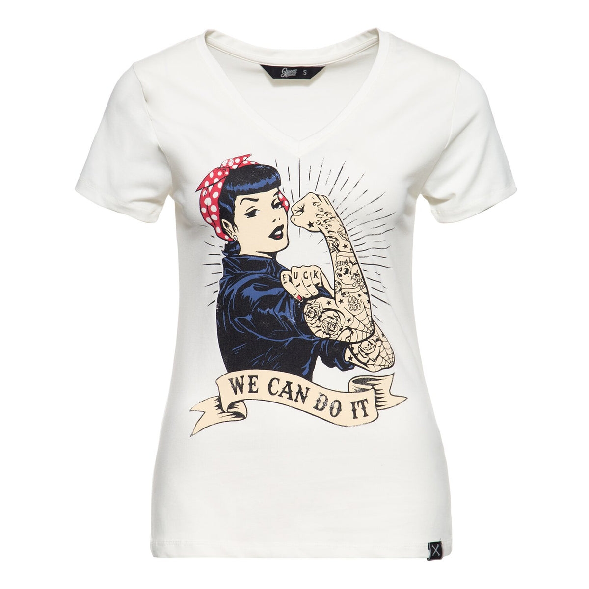 Queen Kerosin We Can Do It t-shirt off white