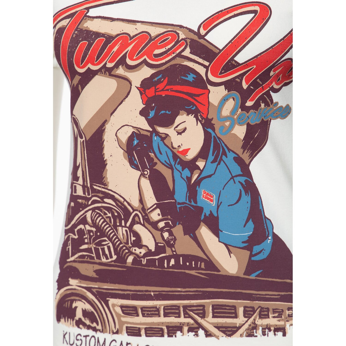 Queen Kerosin Tune Up t-shirt off white