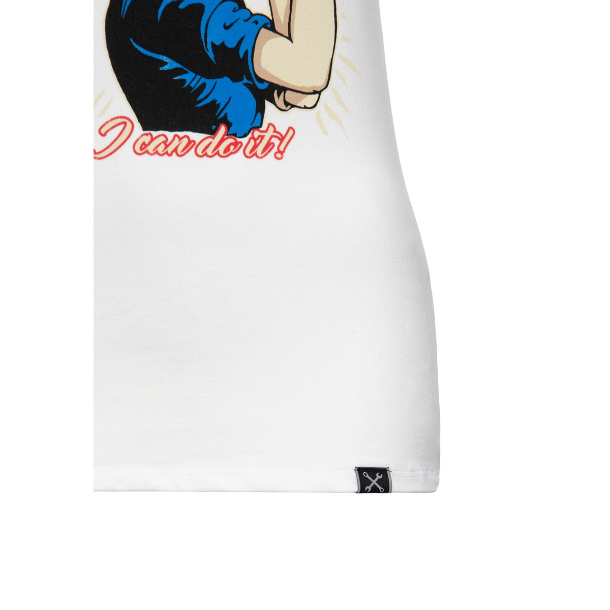 Queen Kerosin Motor Queen I Can Do It t-shirt off white