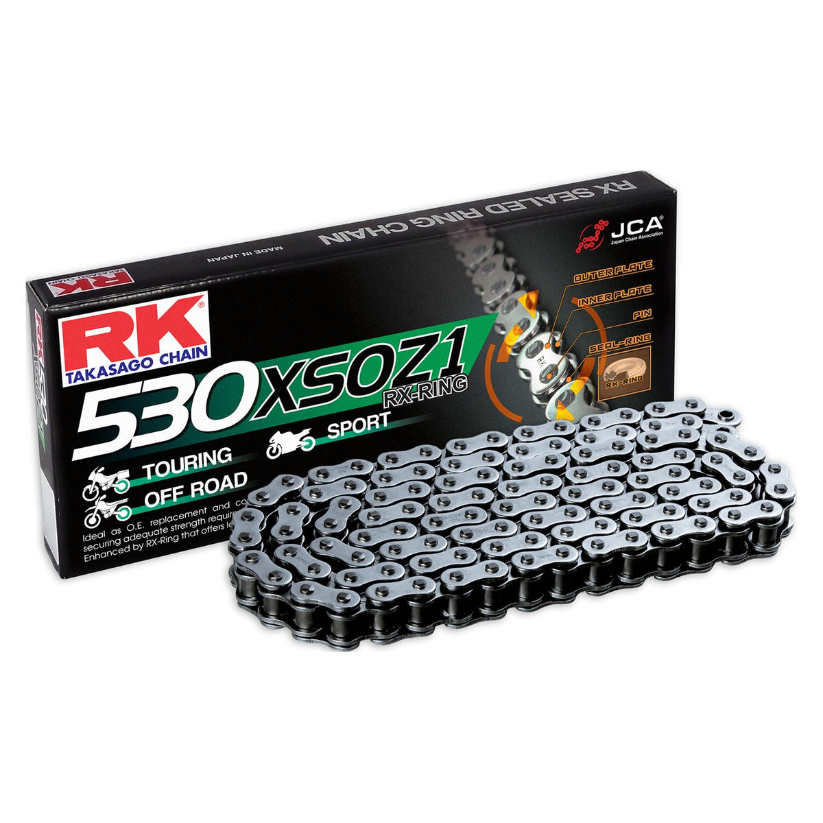 RK Chain, 530 XSO Z1, RX-Ring 112 link chain